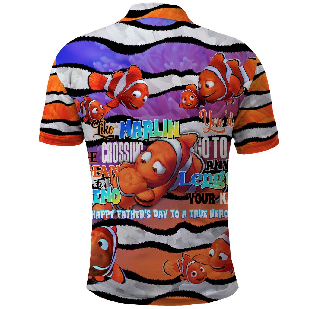 The Ocean Best Dad Polo Shirt Like Marlin Happy Fathers Day To a True Hero - Aussie Hoodie