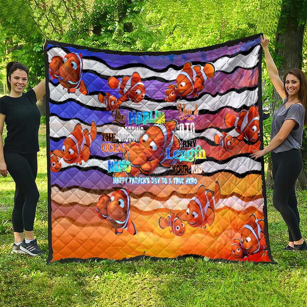 The Ocean Best Dad Quilt Like Marlin Happy Fathers Day To a True Hero - Aussie Hoodie