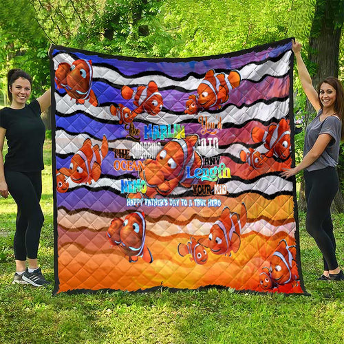 The Ocean Best Dad Quilt Like Marlin Happy Fathers Day To a True Hero - Aussie Hoodie