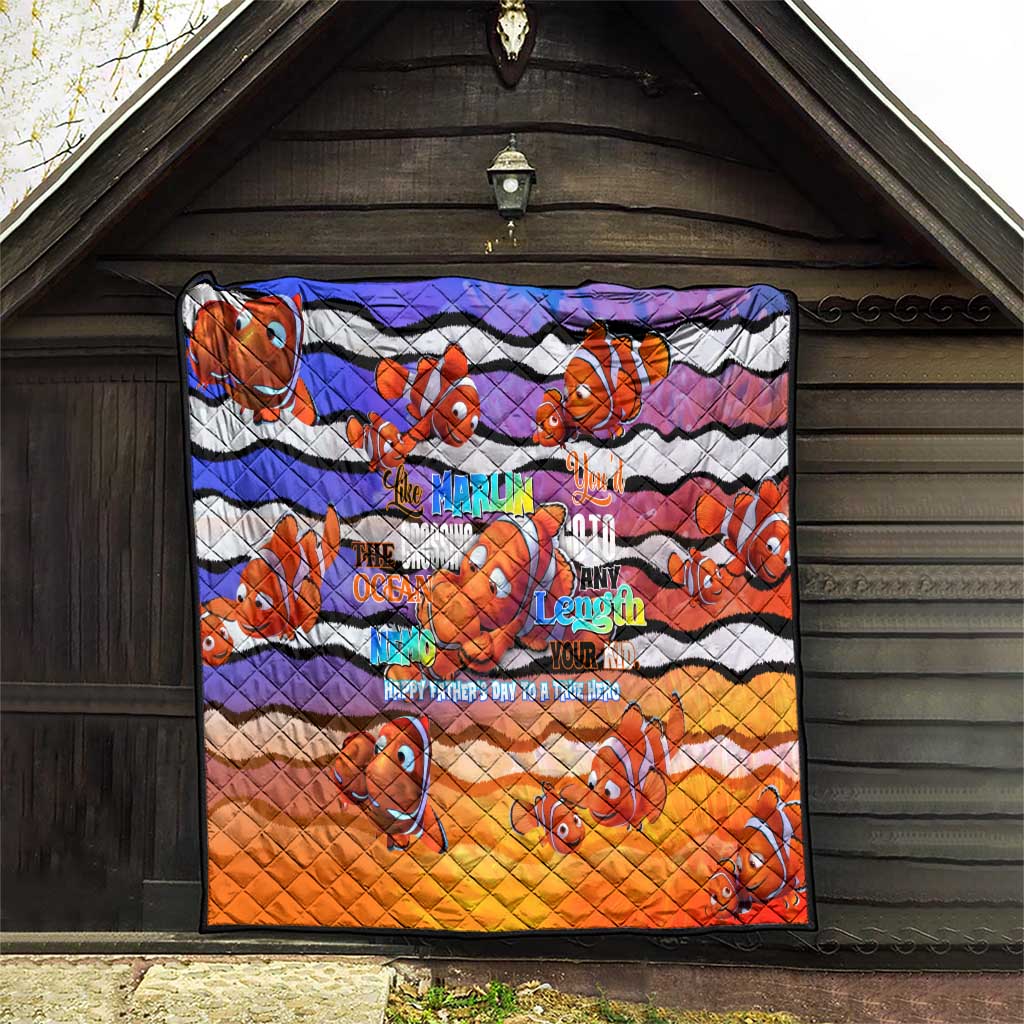 The Ocean Best Dad Quilt Like Marlin Happy Fathers Day To a True Hero - Aussie Hoodie