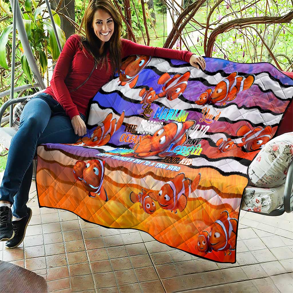 The Ocean Best Dad Quilt Like Marlin Happy Fathers Day To a True Hero - Aussie Hoodie