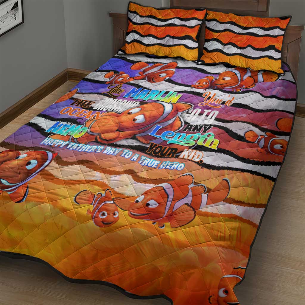 The Ocean Best Dad Quilt Bed Set Like Marlin Happy Fathers Day To a True Hero - Aussie Hoodie
