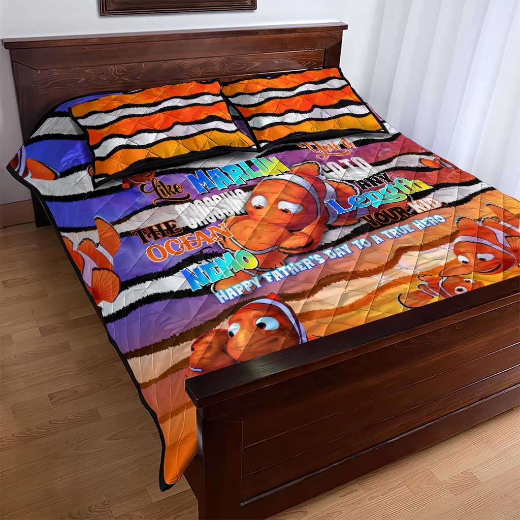 The Ocean Best Dad Quilt Bed Set Like Marlin Happy Fathers Day To a True Hero - Aussie Hoodie