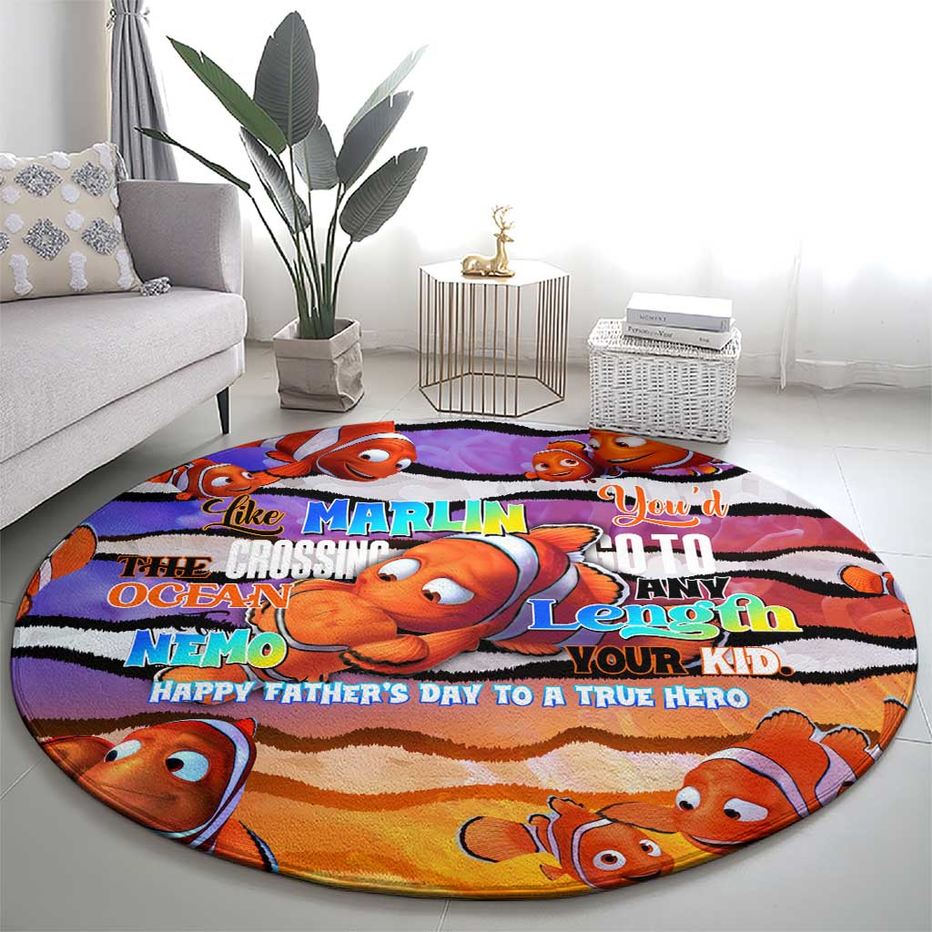 The Ocean Best Dad Round Carpet Like Marlin Happy Fathers Day To a True Hero - Aussie Hoodie