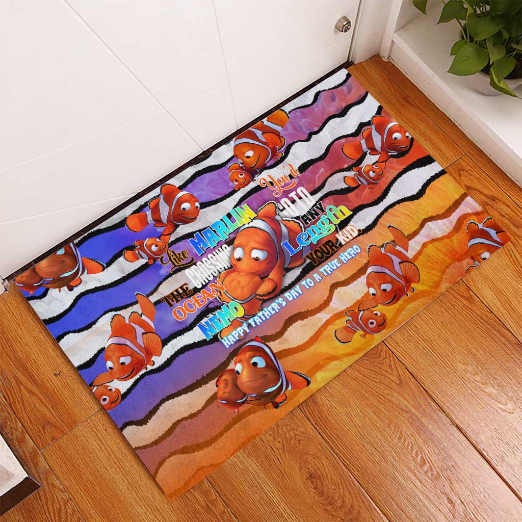 The Ocean Best Dad Rubber Doormat Like Marlin Happy Fathers Day To a True Hero - Aussie Hoodie