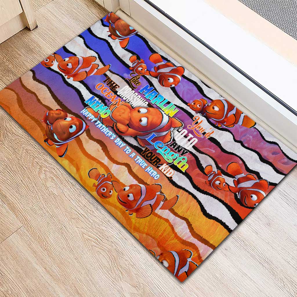 The Ocean Best Dad Rubber Doormat Like Marlin Happy Fathers Day To a True Hero - Aussie Hoodie