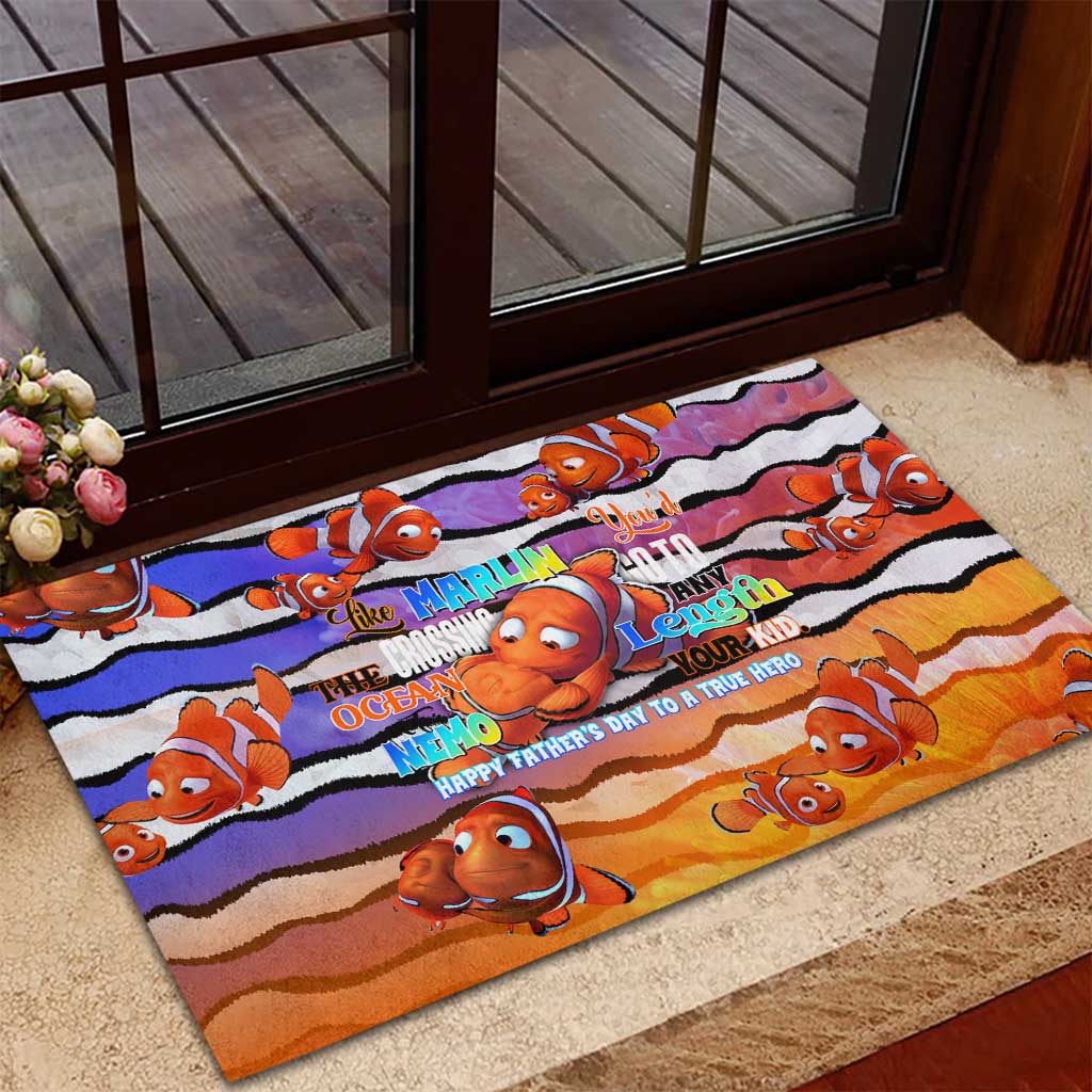 The Ocean Best Dad Rubber Doormat Like Marlin Happy Fathers Day To a True Hero - Aussie Hoodie