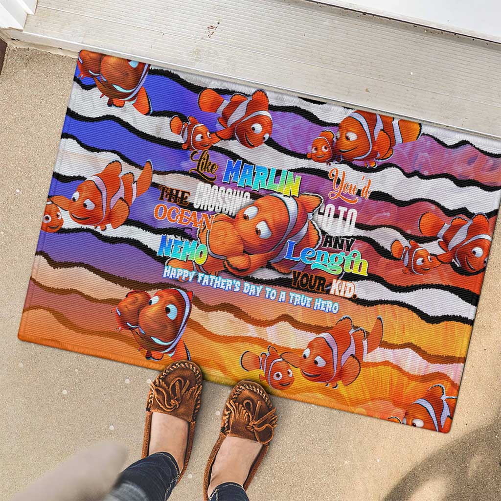 The Ocean Best Dad Rubber Doormat Like Marlin Happy Fathers Day To a True Hero - Aussie Hoodie