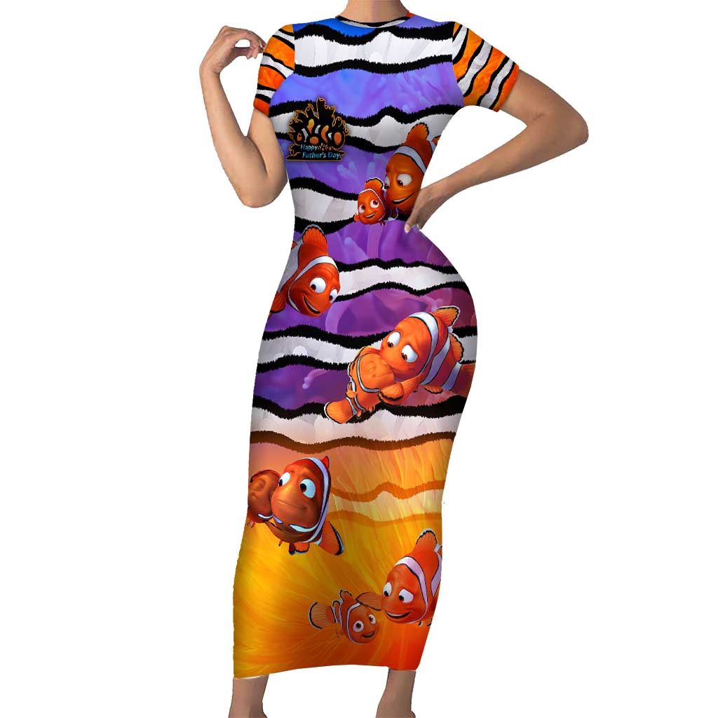 The Ocean Best Dad Short Sleeve Bodycon Dress Like Marlin Happy Fathers Day To a True Hero - Aussie Hoodie