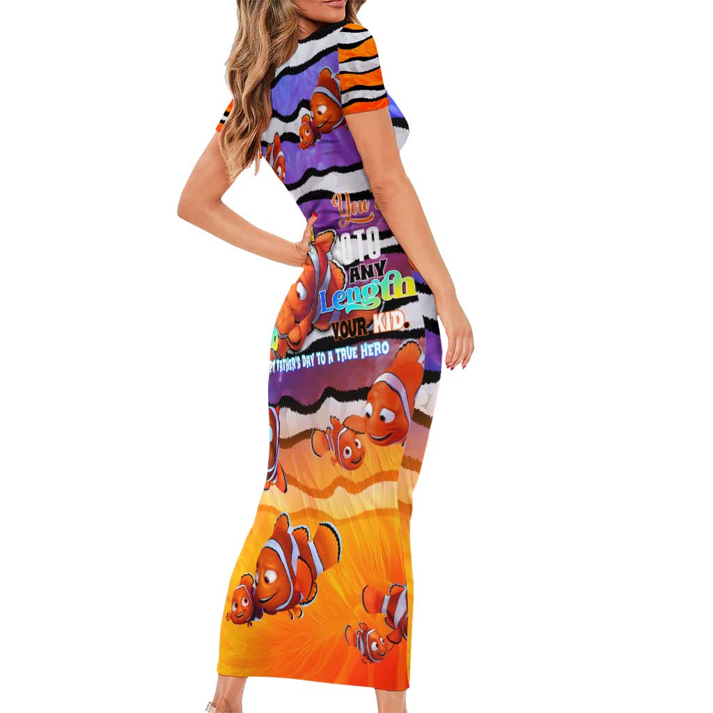 The Ocean Best Dad Short Sleeve Bodycon Dress Like Marlin Happy Fathers Day To a True Hero - Aussie Hoodie