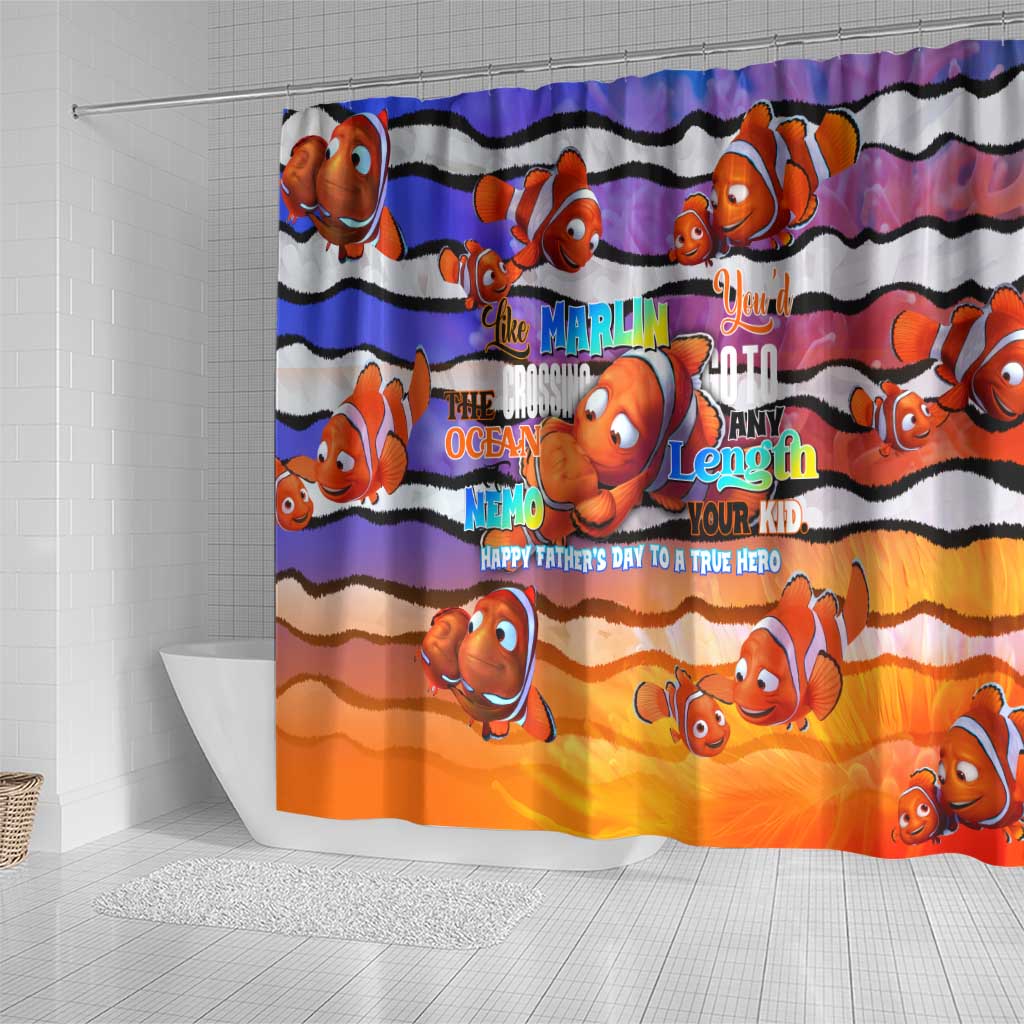 The Ocean Best Dad Shower Curtain Like Marlin Happy Fathers Day To a True Hero - Aussie Hoodie