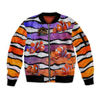 The Ocean Best Dad Sleeve Zip Bomber Jacket Like Marlin Happy Fathers Day To a True Hero - Aussie Hoodie