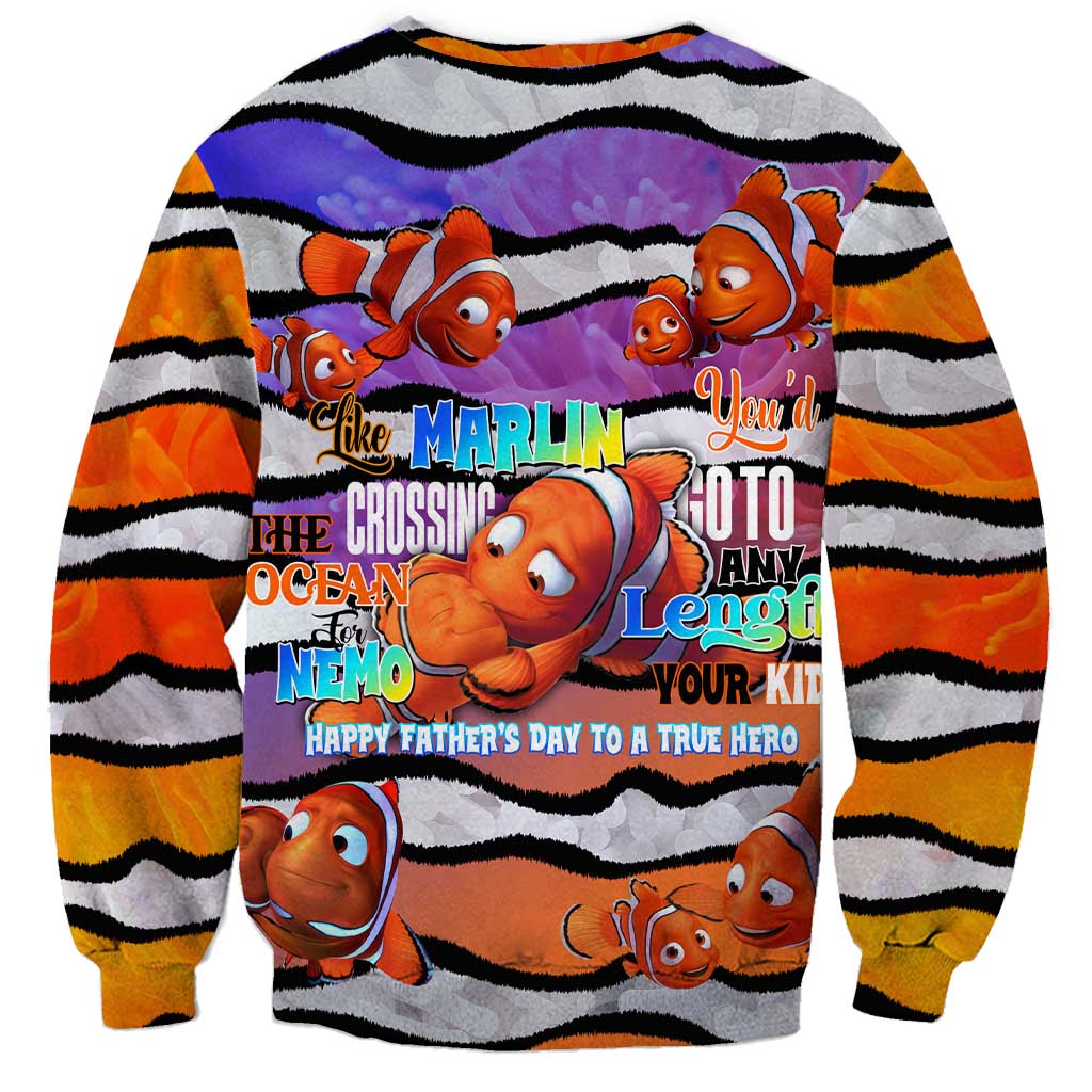 The Ocean Best Dad Sweatshirt Like Marlin Happy Fathers Day To a True Hero - Aussie Hoodie