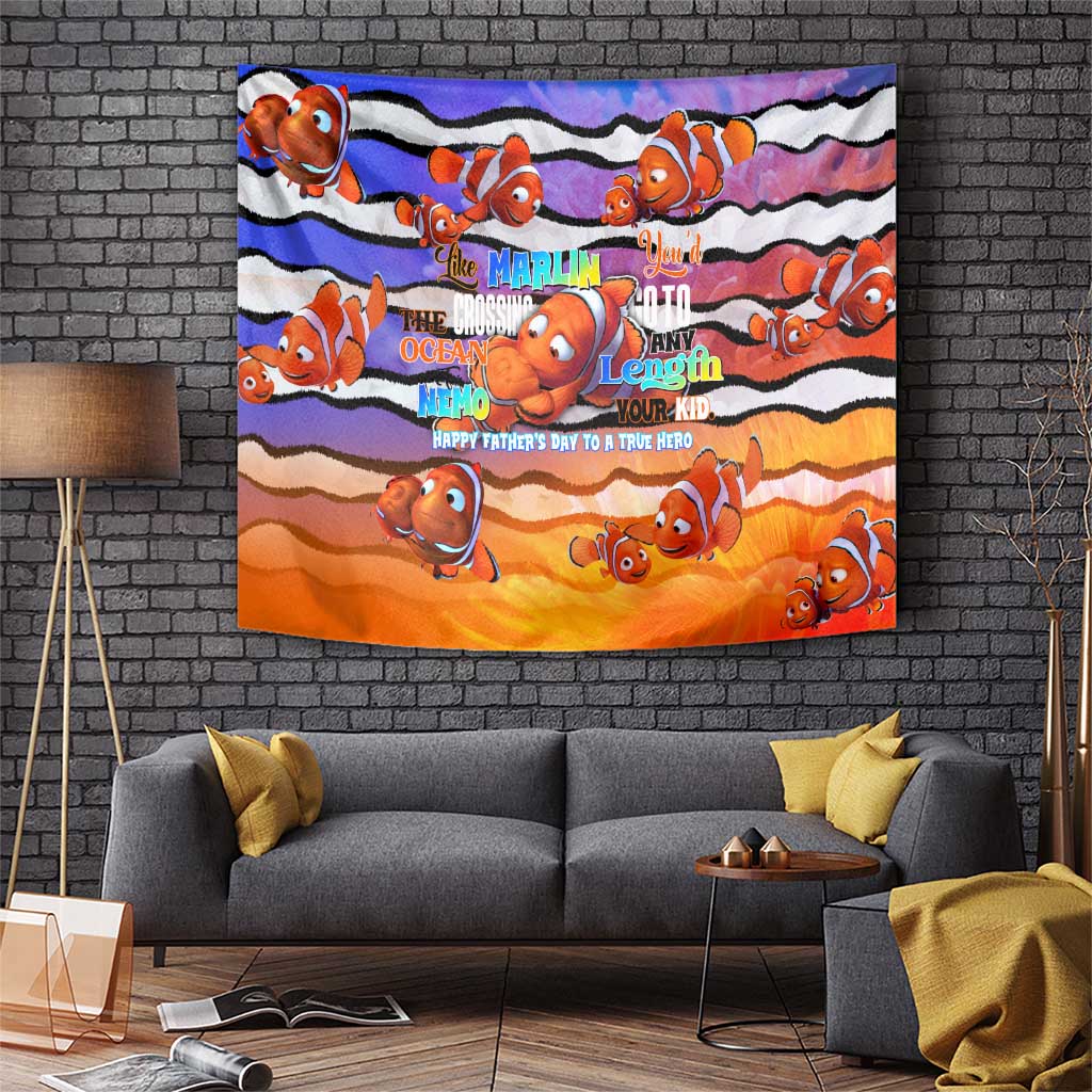 The Ocean Best Dad Tapestry Like Marlin Happy Fathers Day To a True Hero - Aussie Hoodie