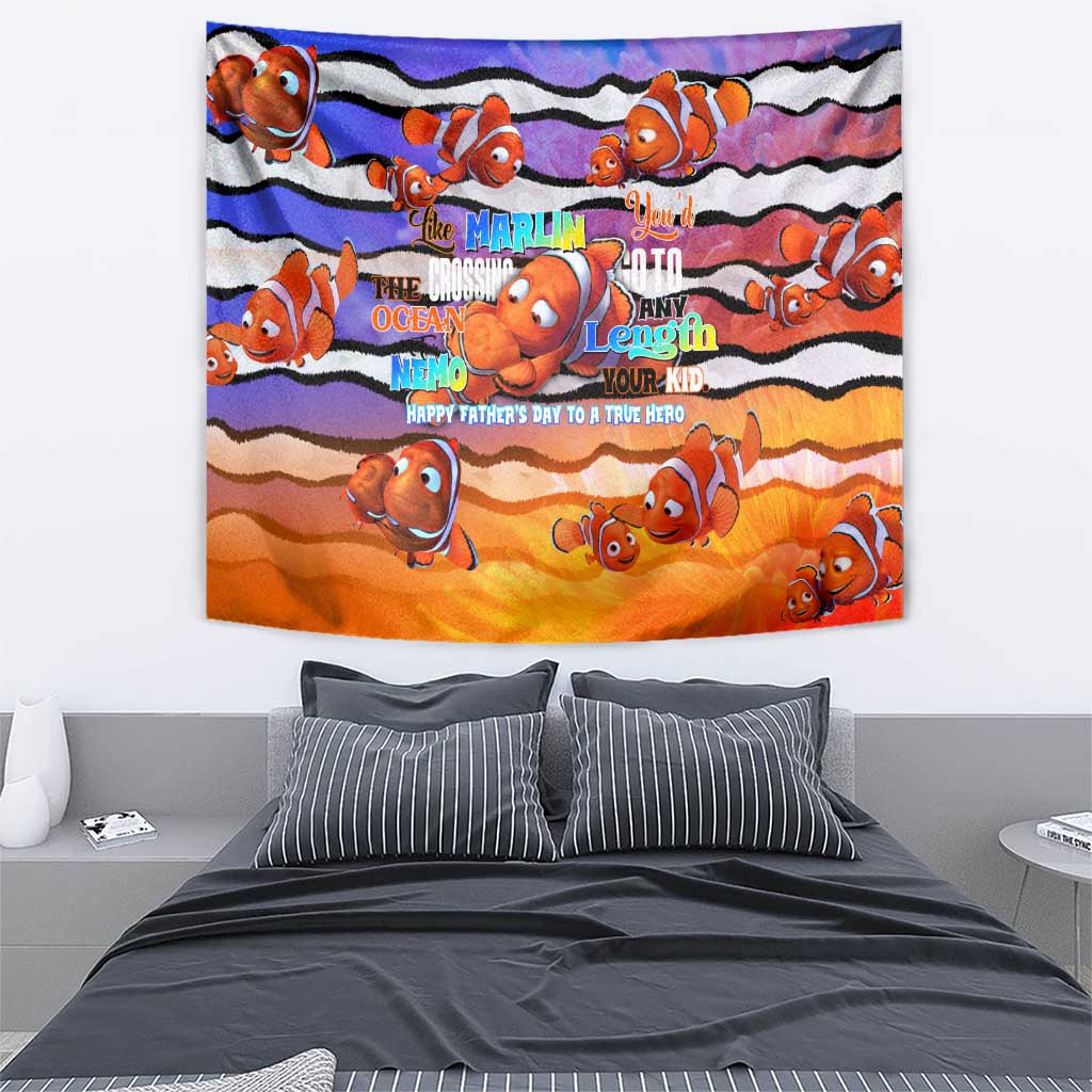 The Ocean Best Dad Tapestry Like Marlin Happy Fathers Day To a True Hero - Aussie Hoodie