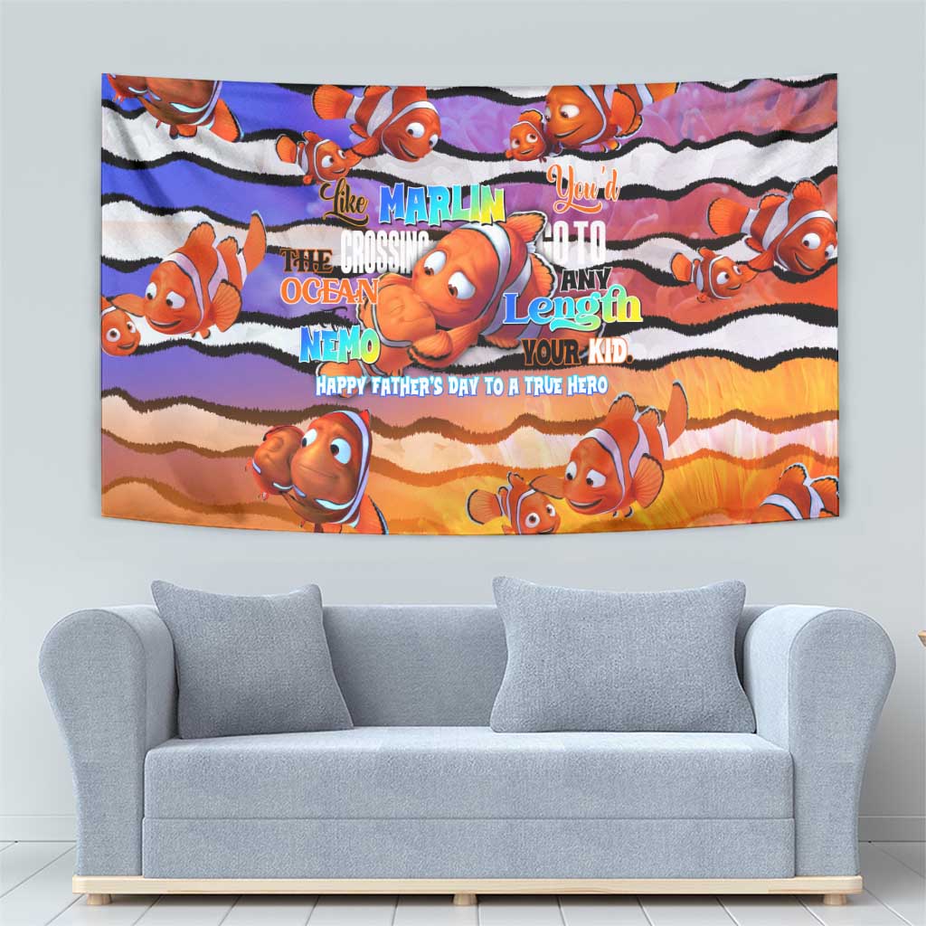 The Ocean Best Dad Tapestry Like Marlin Happy Fathers Day To a True Hero - Aussie Hoodie