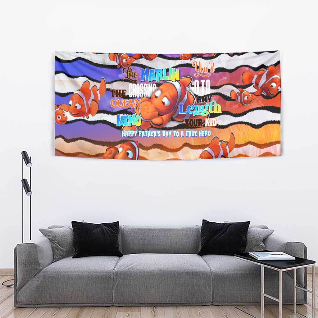 The Ocean Best Dad Tapestry Like Marlin Happy Fathers Day To a True Hero - Aussie Hoodie