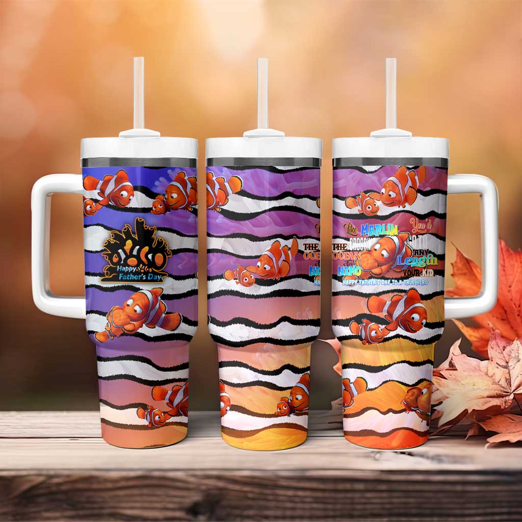 The Ocean Best Dad Tumbler With Handle Like Marlin Happy Fathers Day To a True Hero - Aussie Hoodie
