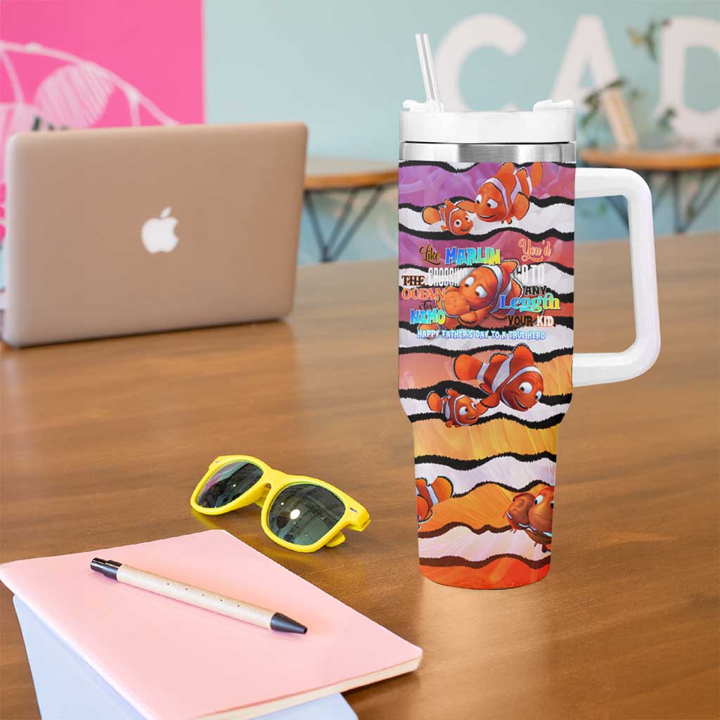 The Ocean Best Dad Tumbler With Handle Like Marlin Happy Fathers Day To a True Hero - Aussie Hoodie