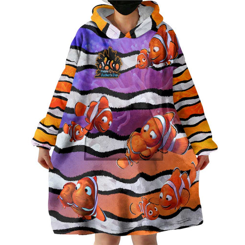 The Ocean Best Dad Wearable Blanket Hoodie Like Marlin Happy Fathers Day To a True Hero - Aussie Hoodie