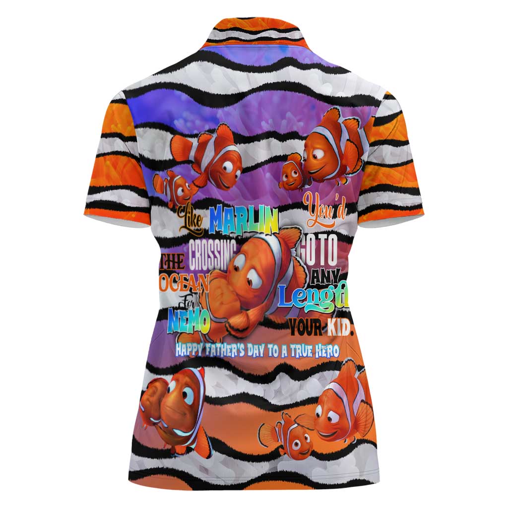 The Ocean Best Dad Women Polo Shirt Like Marlin Happy Fathers Day To a True Hero - Aussie Hoodie