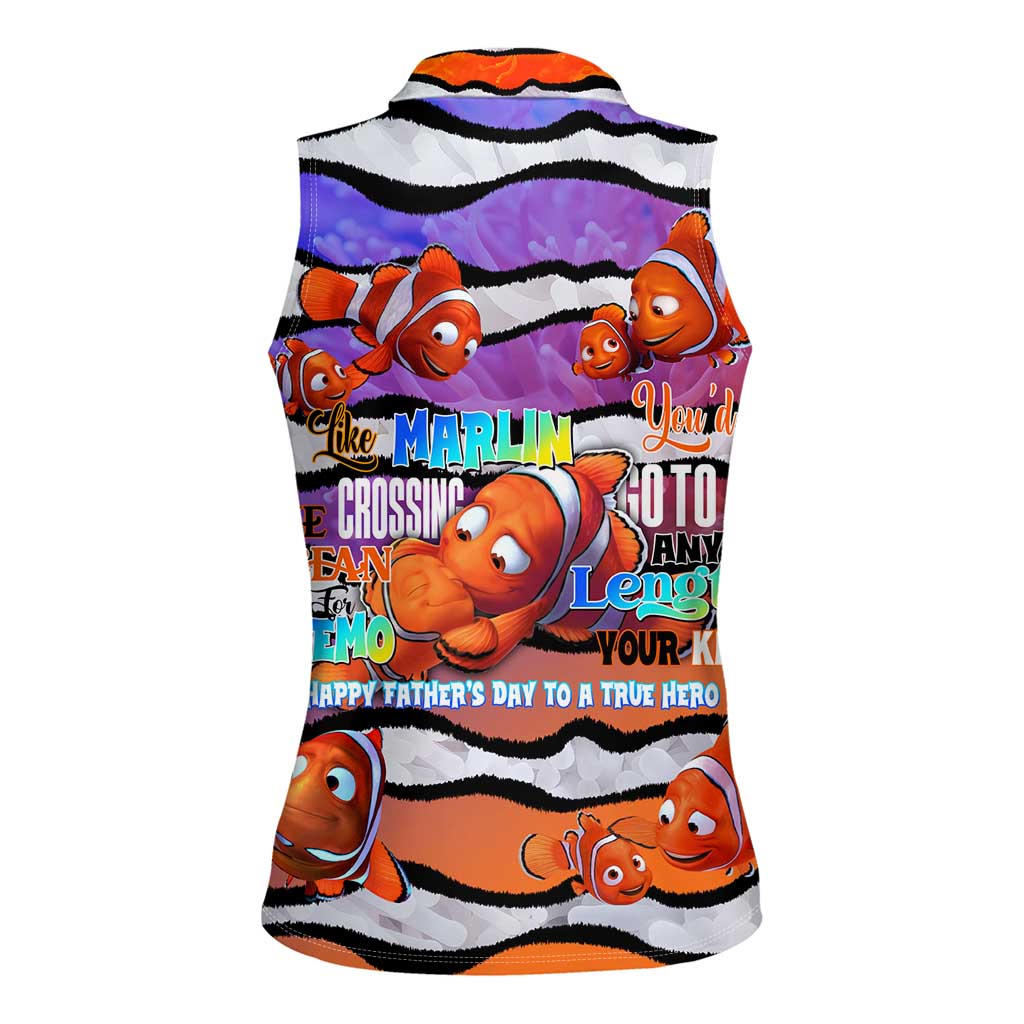 The Ocean Best Dad Women Sleeveless Polo Shirt Like Marlin Happy Fathers Day To a True Hero - Aussie Hoodie