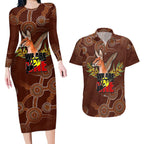 we-are-one-koori-and-australia-couples-matching-long-sleeve-bodycon-dress-and-hawaiian-shirt-aboriginal-pattern