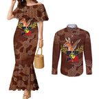 we-are-one-koori-and-australia-couples-matching-mermaid-dress-and-long-sleeve-button-shirts-aboriginal-pattern