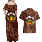 we-are-one-koori-and-australia-couples-matching-off-shoulder-maxi-dress-and-hawaiian-shirt-aboriginal-pattern