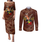 we-are-one-koori-and-australia-couples-matching-puletasi-dress-and-long-sleeve-button-shirts-aboriginal-pattern
