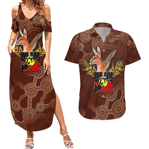 we-are-one-koori-and-australia-couples-matching-summer-maxi-dress-and-hawaiian-shirt-aboriginal-pattern