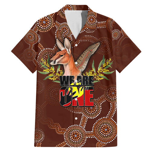 we-are-one-koori-and-australia-family-matching-mermaid-dress-and-hawaiian-shirt-aboriginal-pattern