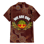 we-are-one-koori-and-australia-family-matching-mermaid-dress-and-hawaiian-shirt-aboriginal-pattern