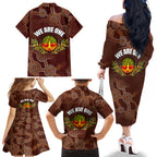 we-are-one-koori-and-australia-family-matching-off-shoulder-long-sleeve-dress-and-hawaiian-shirt-aboriginal-pattern