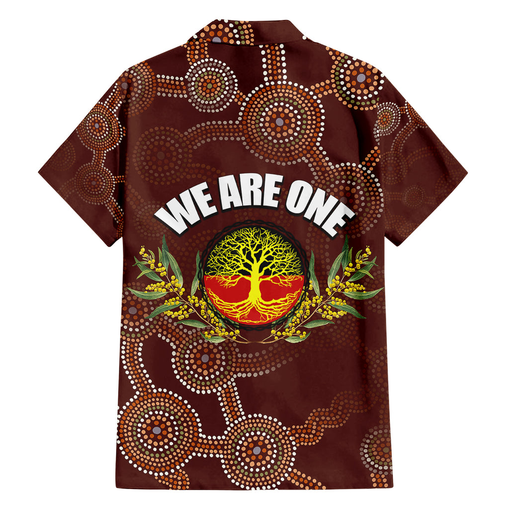 we-are-one-koori-and-australia-family-matching-off-shoulder-maxi-dress-and-hawaiian-shirt-aboriginal-pattern