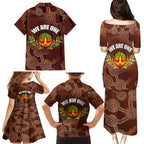 we-are-one-koori-and-australia-family-matching-puletasi-dress-and-hawaiian-shirt-aboriginal-pattern