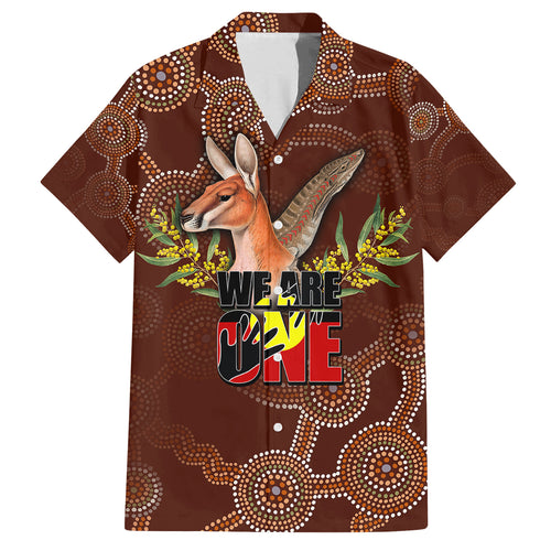 we-are-one-koori-and-australia-family-matching-tank-maxi-dress-and-hawaiian-shirt-aboriginal-pattern