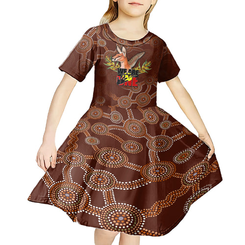 we-are-one-koori-and-australia-kid-short-sleeve-dress-aboriginal-pattern