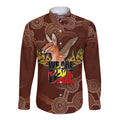 we-are-one-koori-and-australia-long-sleeve-button-shirt-aboriginal-pattern