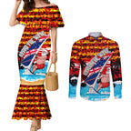 australia-surfing-christmas-couples-matching-mermaid-dress-and-long-sleeve-button-shirt-catch-the-wave