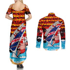 australia-surfing-christmas-couples-matching-summer-maxi-dress-and-long-sleeve-button-shirt-catch-the-wave