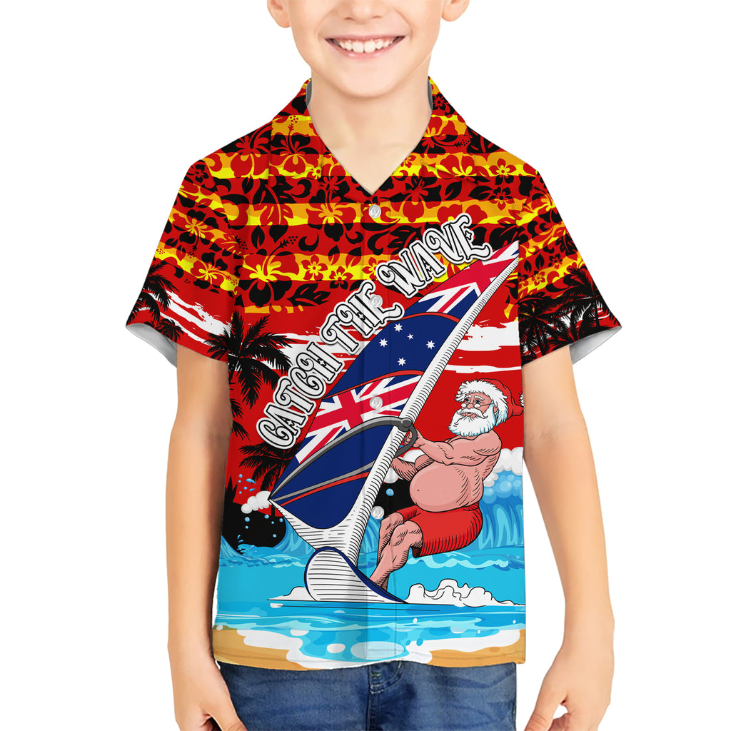australia-surfing-christmas-kid-hawaiian-shirt-catch-the-wave