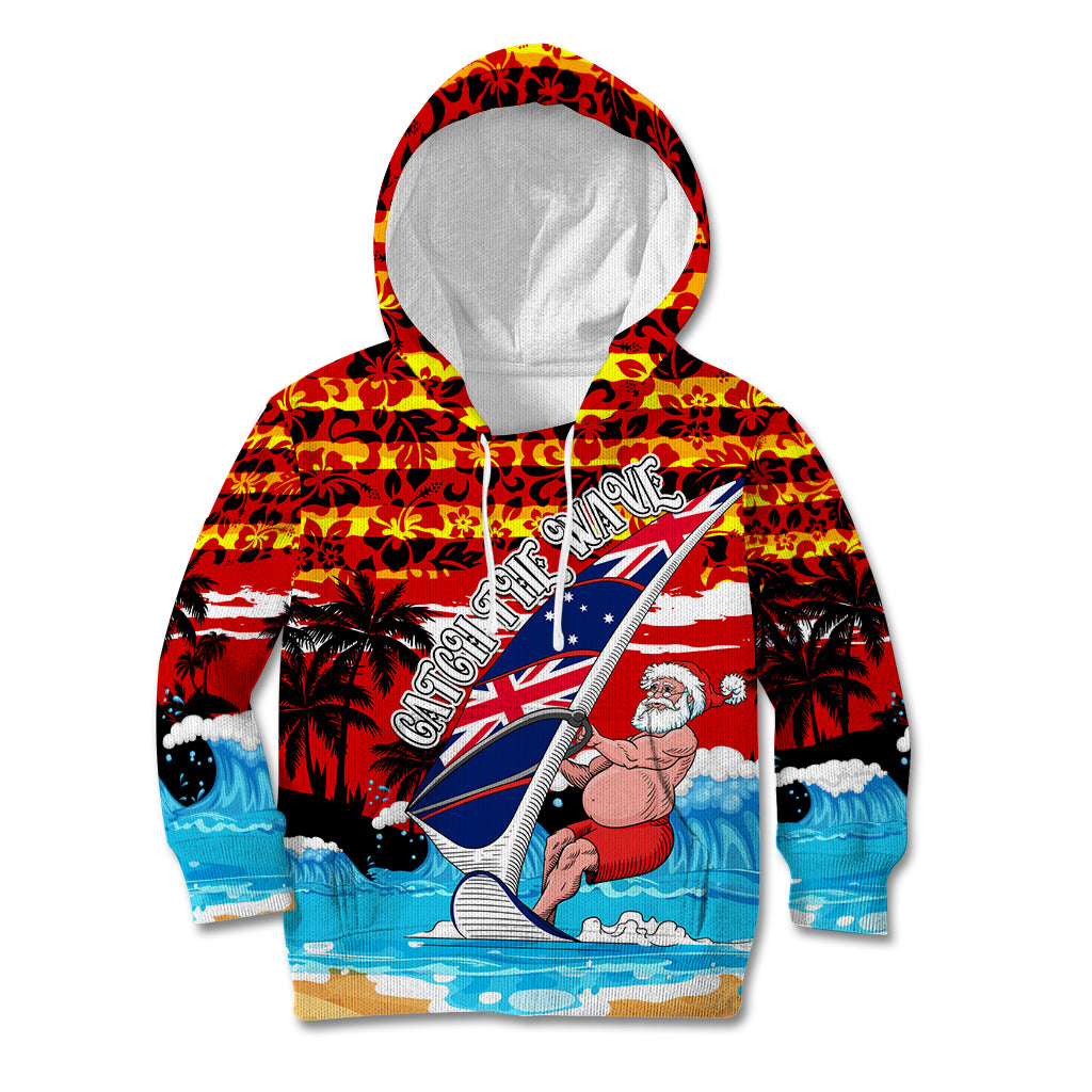 australia-surfing-christmas-kid-hoodie-catch-the-wave