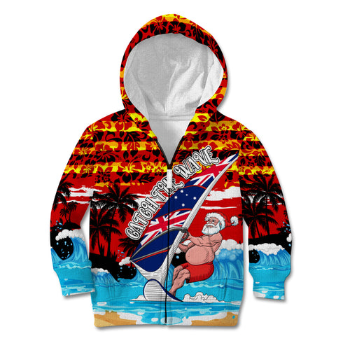 australia-surfing-christmas-kid-hoodie-catch-the-wave