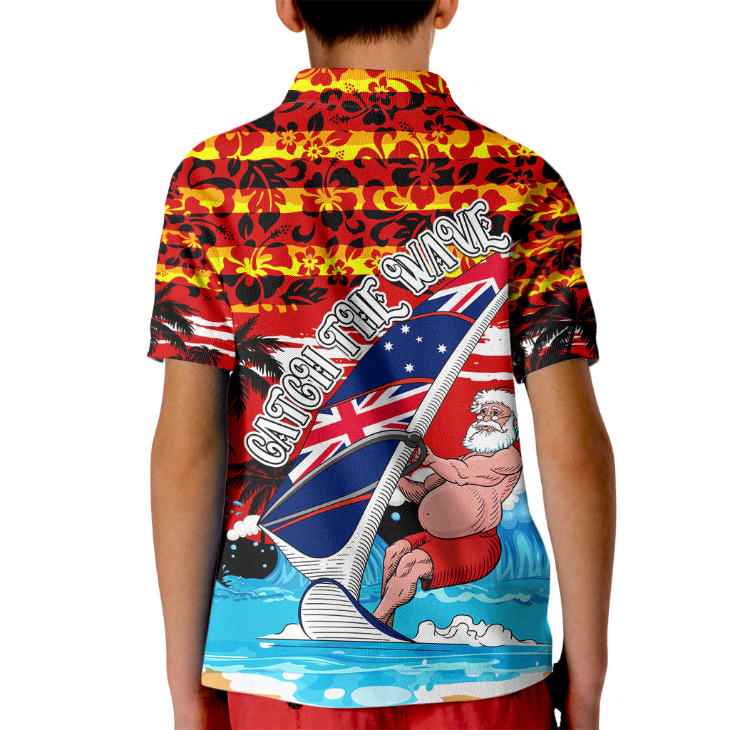 australia-surfing-christmas-kid-polo-shirt-catch-the-wave