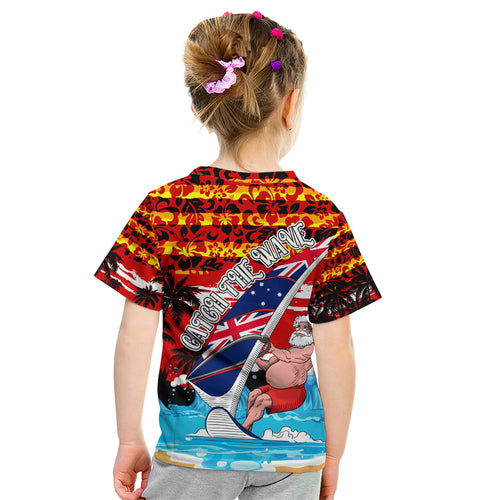 australia-surfing-christmas-kid-t-shirt-catch-the-wave