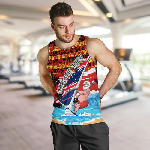 australia-surfing-christmas-men-tank-top-catch-the-wave