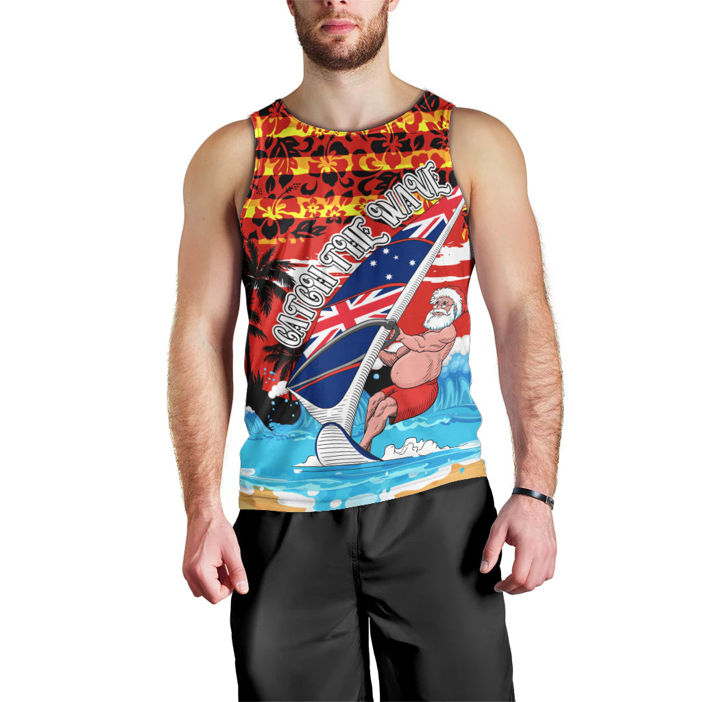 australia-surfing-christmas-men-tank-top-catch-the-wave