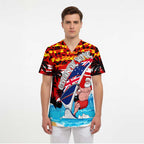 Australia Surfing Christmas Scrub Top Catch The Wave - Aussie Hoodie
