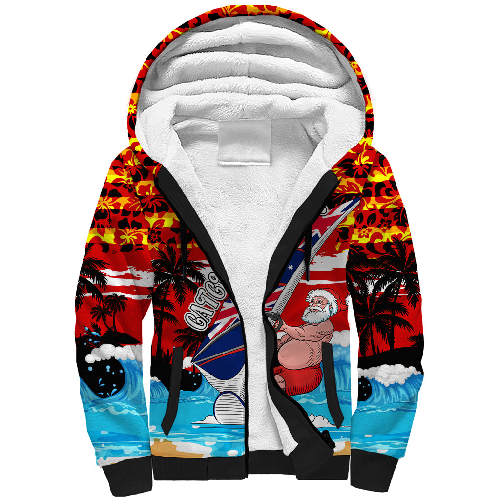 australia-surfing-christmas-sherpa-hoodie-catch-the-wave